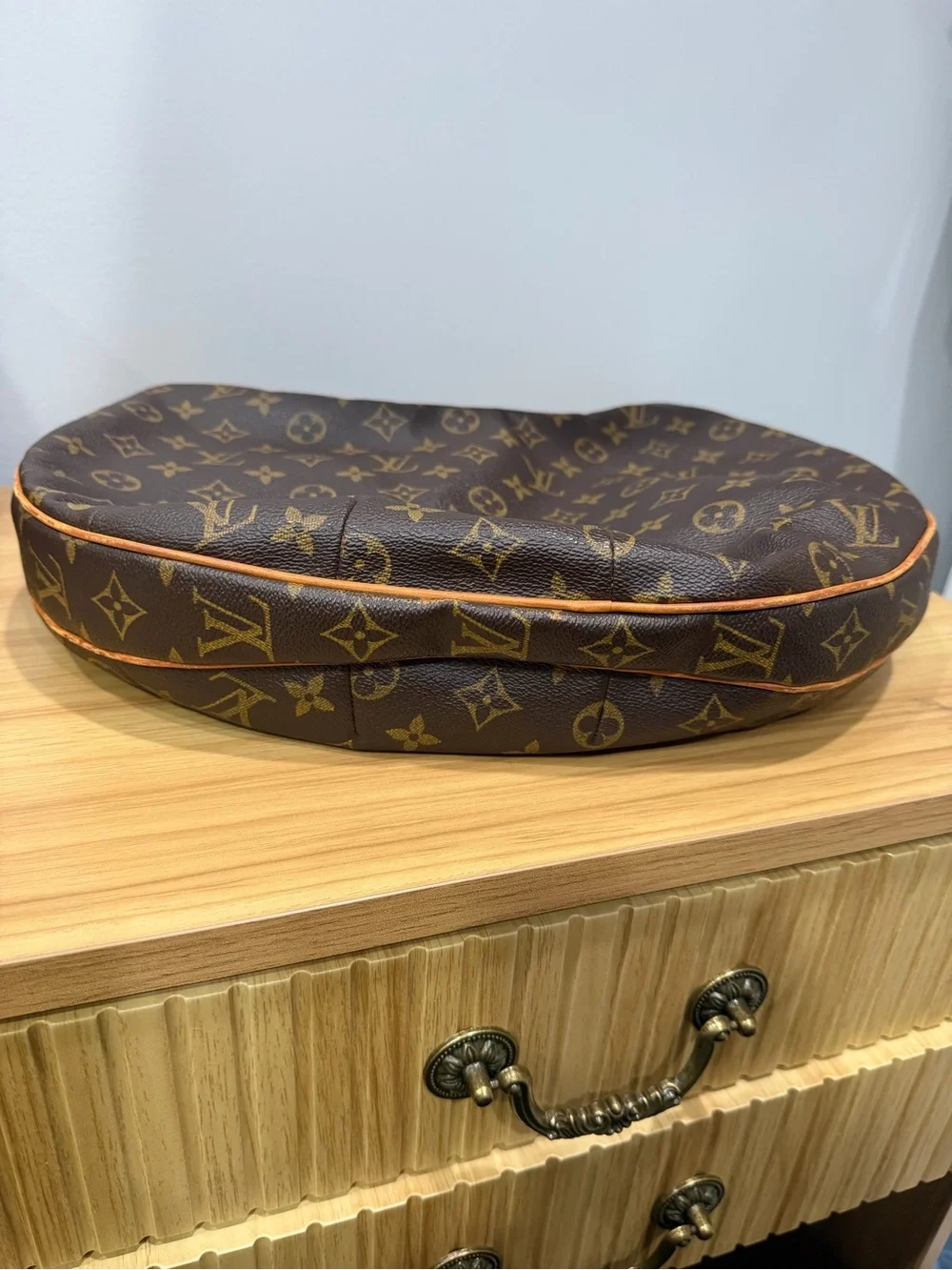Louis Vuitton Monogram Crescent Hobo in Brown and Tan